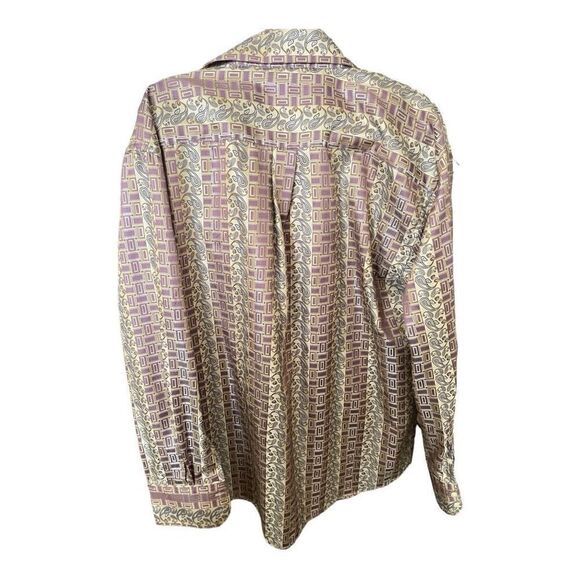 Men’s Big & Tall Daniel Elissa Multicolor Geometric Print Dress Shirt Size 2XL - Picture 3 of 6